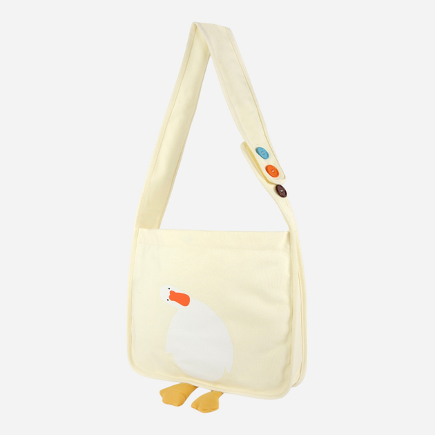 Torebka shopper damska materiałowa Art Of Polo Hello goose Bag tr24174-1 Biała (5905602912100) - obraz 1