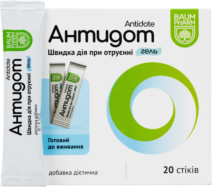 Антидот гель Baum Pharm со вкусом банана 20 стиков (4820207340312) - изображение 2