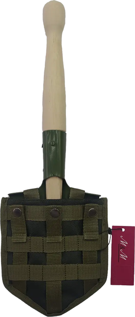 Саперна лопата М&М МСЛ50 Хакі в чохлі з MOLLE 2 Olive green Хакі (213359) - изображение 2