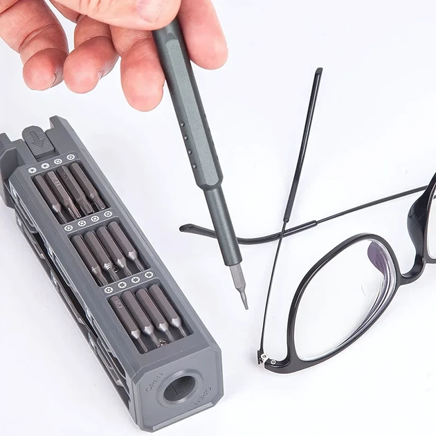 Отвертка с набором прецизионных магнитных бит U&P Screwdriver Set 45 шт (YT6044) - изображение 7