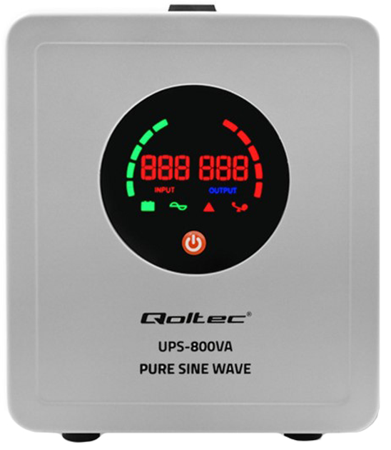 ДБЖ Qoltec Pure Sine Wave 800VA/560W (5901878507200) (955555905787865) - Уцінка - зображення 1