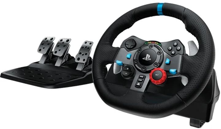 Дротове кермо Logitech G29 Driving Force PC/PS3/PS4/PS5 Black (941-000112) (2411LZG0RJ29) - Уцінка - зображення 1