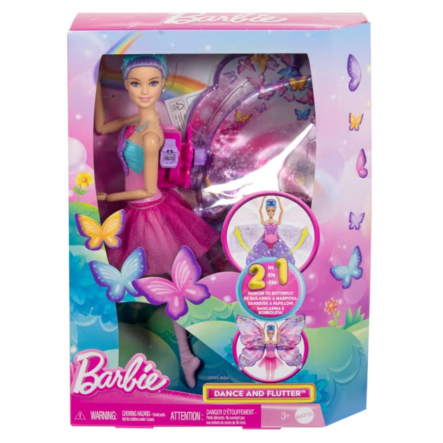 Lalka Barbie Fantasy Butterfly baletnica 2 w 1 z magiczną przemianą (194735230709) - obraz 1