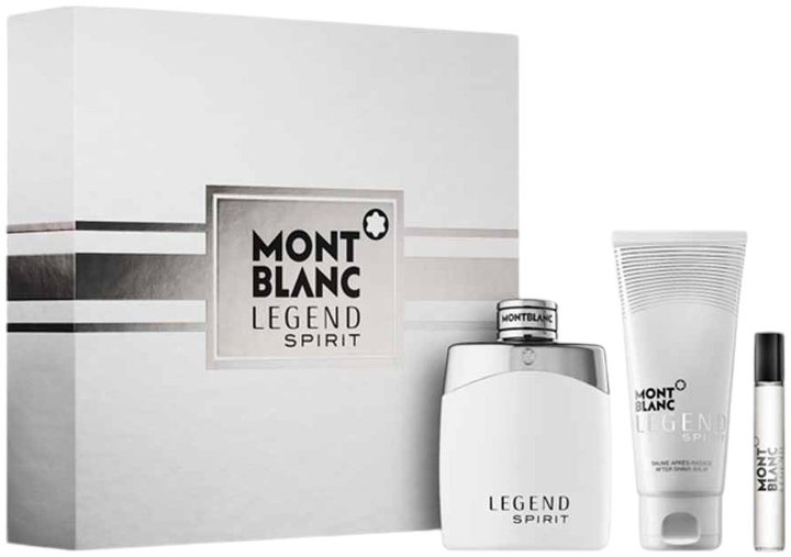 Zestaw dla mężczyzn Montblanc Legend Spirit Pour Homme Woda toaletowa 100 ml + Miniaturka Woda perfumowana 7.5 ml + Żel pod prysznic 100 ml (3386460145213) - obraz 1