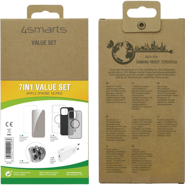 Zestaw 4smarts 7in1 Value Set do Apple iPhone 16 Pro MagSafe (4S541190) - obraz 5
