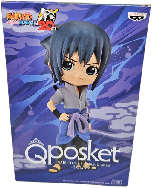 Фігурка Banpresto Naruto Shippuden Sasuke Uchiha version A Q Posket 14 см (4983164187090) - зображення 1