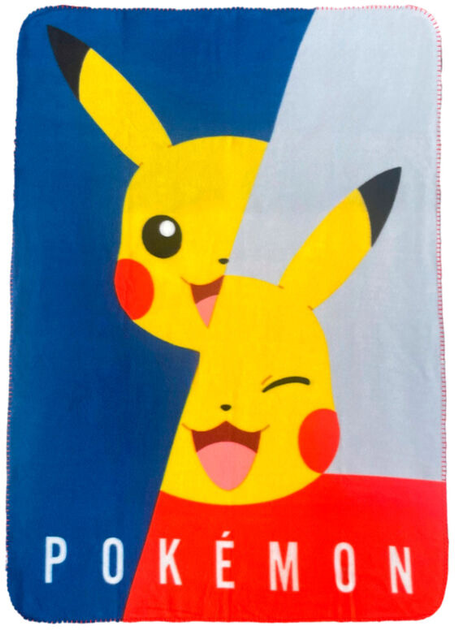 Флісова ковдра Nintendo Pokemon Pikachu 100 x 140 см (3760167658403) - зображення 1