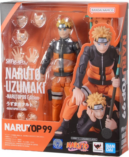 Фігурка Tamashii Nations Naruto Shippuden Naruto Uzumaki Naruto OP99 Edition S.H. Figuarts 15 см (4573102661647) - зображення 1