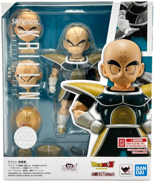 Фігурка Tamashii Nations Dragon Ball Z Krillin Clothes SH Figuarts 11 см (4573102639103) - зображення 1