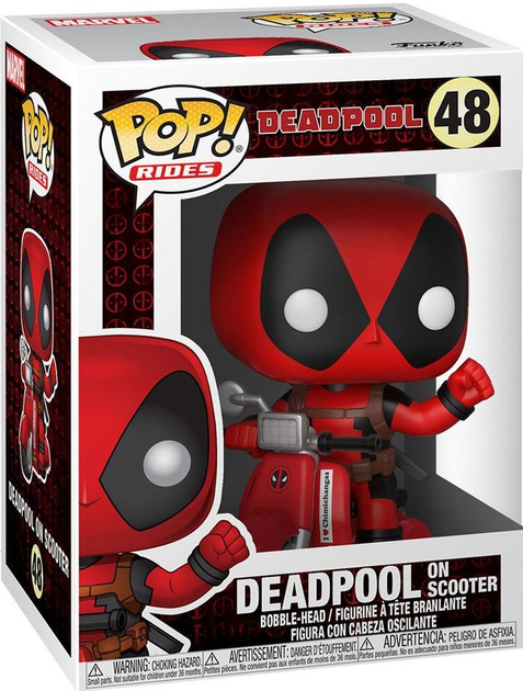 Figurka Funko POP! Rides Marvel Deadpool on Scooter 45 (0889698309691) - obraz 1