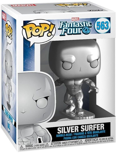 Figurka Funko POP! Marvel Fantastic Four Silver Surfer 563 (0889698449922) - obraz 1