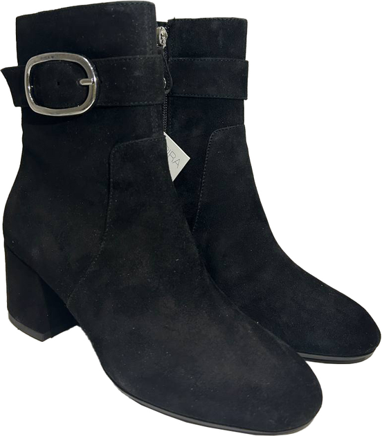Botki damskie zamszowe Geox D26TWB00021-C9999 36 Czarne (8050036778888) (955555906587074) - Outlet - obraz 3