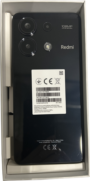 Мобільний телефон Xiaomi Redmi Note 13 4G 6/128GB Midnight Black (6941812759462) (861417077769200) - Уцінка - зображення 2