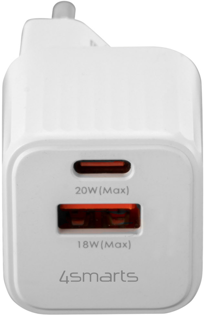 Мережевий зарядний пристрій 4smarts VoltPlug Duos Mini PD 20W White (4252011903382) - зображення 5