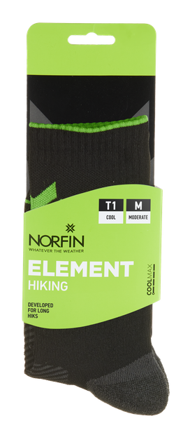 Носки Norfin T1M ELEMENT HIKING COOLMAX CREW р.M (39-41) - Фото 4 Носки Norfin T1M ELEMENT HIKING COOLMAX CREW р.M (39-41) - изображение 4