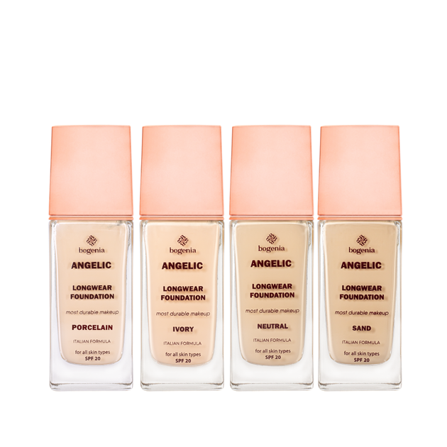 Стойкая тональная база для лица Bogenia Angelic Longwear Foundation 30 мл, 001 Porcelain - Фото 8 Стойкая тональная база для лица Bogenia Angelic Longwear Foundation 30 мл, 001 Porcelain - изображение 8