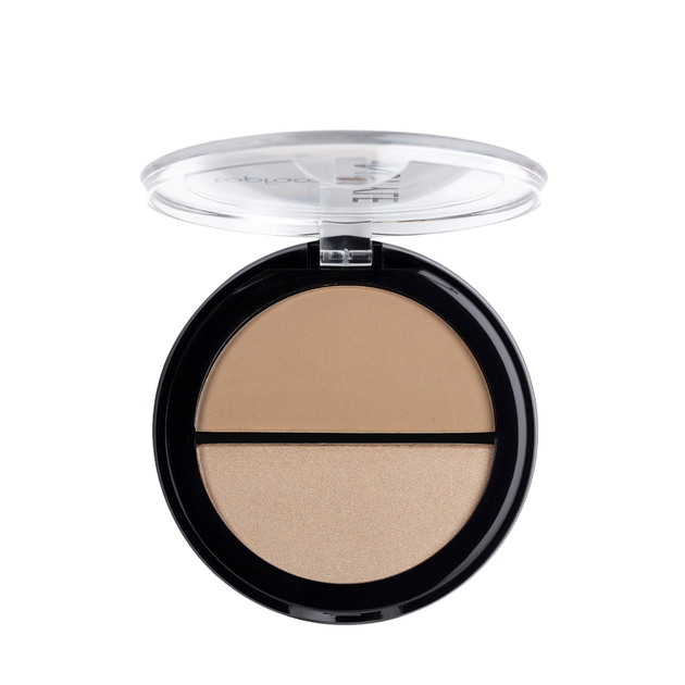 Бронзатор і гайлайтер для обличчя TopFace Instyle № 02 Пісочно-бежевий Бежевий (PT262) - изображение 3