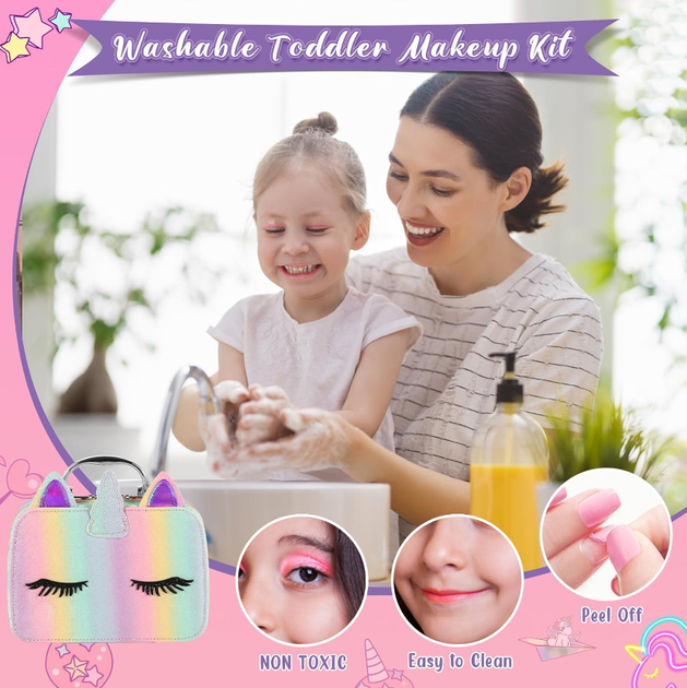 Детский набор косметики для макияжа XXL для девочки, MakeUP