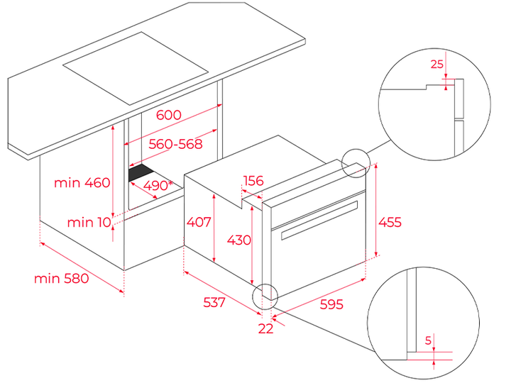 Духовой шкаф Teka - HLC 8440 C FBK 111160028 - изображение 3