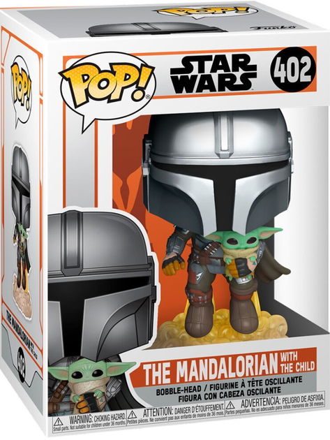 Figurka Funko POP! Star Wars The Mandalorian with the Child 402 (0889698509596) - obraz 1