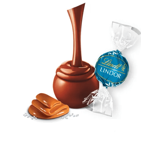 Цукерки Lindt Lindor Salted Caramel з молочного шоколаду та карамельною начинкою, 200г - Фото 2 Цукерки Lindt Lindor Salted Caramel з молочного шоколаду та карамельною начинкою, 200г - зображення 2