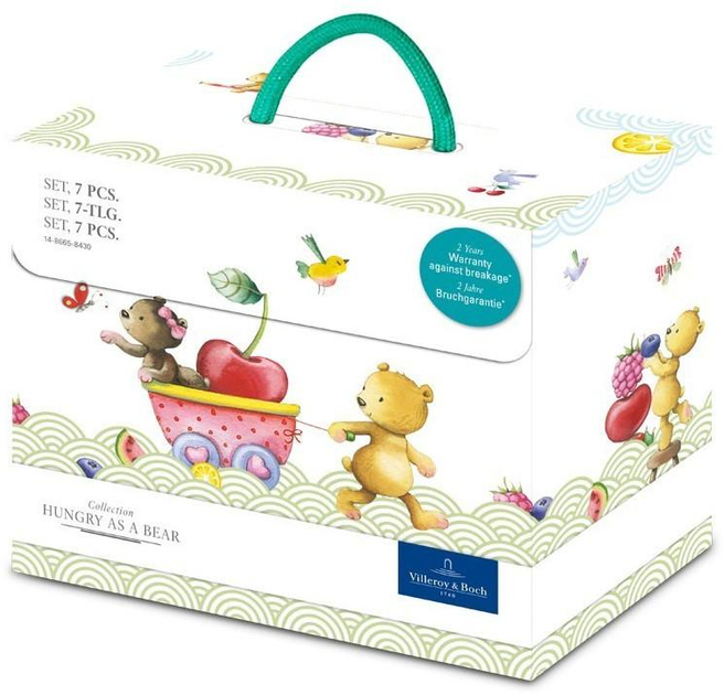 Villeroy&Boch Hungry as a Bear дитячий набір посуду 7 предметів - зображення 4