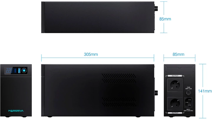 ИБП Marsriva UPS MR-UF1200L - изображение 6