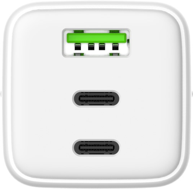 Мережевий зарядний пристрій alkaya 65W Wall Charger Triple Port White (CR-50008) - зображення 3