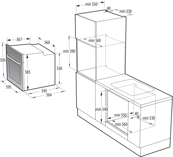 Духова шафа електрична Gorenje G600 BSA6747A04X - зображення 18