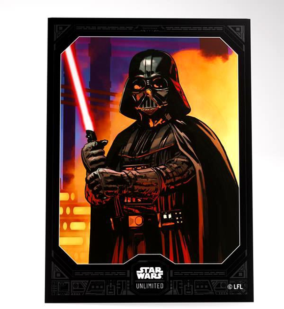 Набір кишень для карт Gamegenic Star Wars Unlimited Art Sleeves Darth Vader (4251715413982) - зображення 3