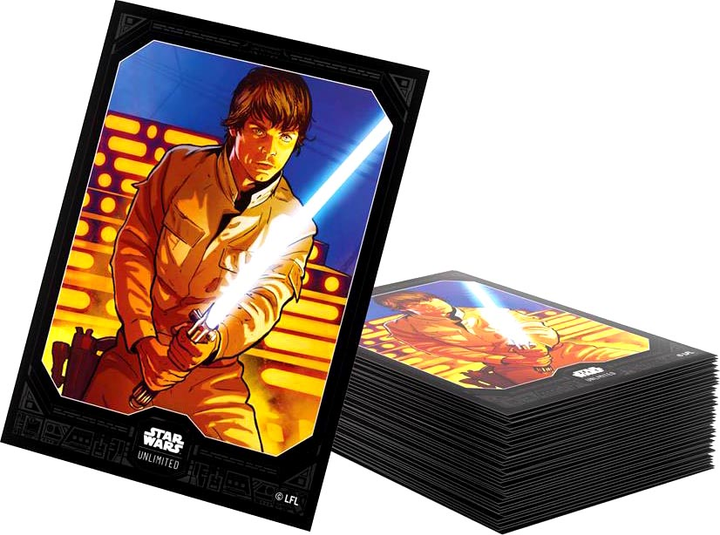 Zestaw koszulek do kart Gamegenic Star Wars Unlimited Art Sleeves Luke Skywalke (4251715413999) - obraz 1