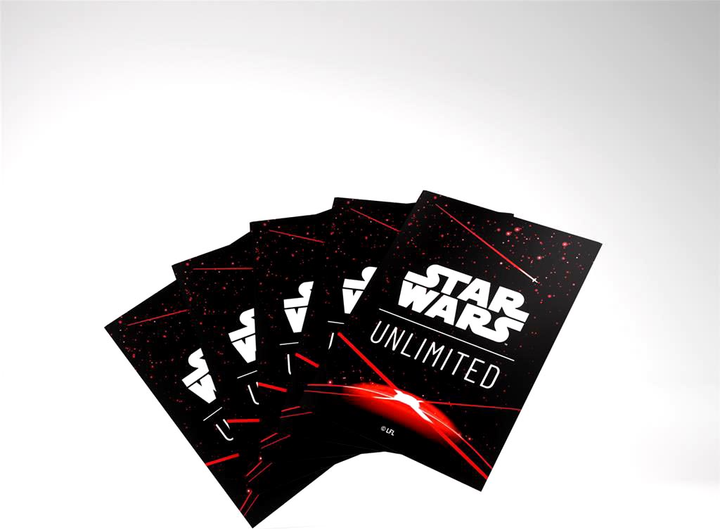 Набір кишень для карт Gamegenic Star Wars Unlimited Art Sleeves Space Червоні (4251715414019) - зображення 3