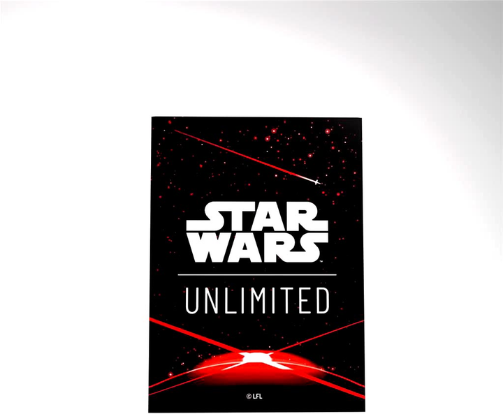 Набір кишень для карт Gamegenic Star Wars Unlimited Art Sleeves Space Червоні (4251715414019) - зображення 5