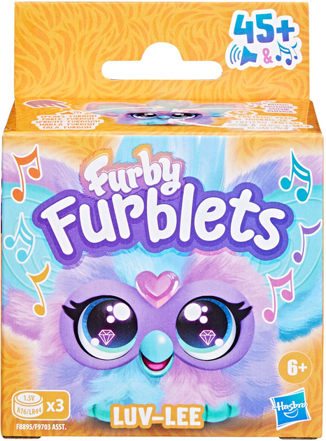 М'яка іграшка Hasbro Furblet Luv Lee mini Furby 10 см Блакитна (5010996243119) - зображення 1