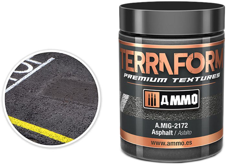 Pasta akrylowa Ammo Terraform Premium Asfalt 100 ml (8432074021728) - obraz 1