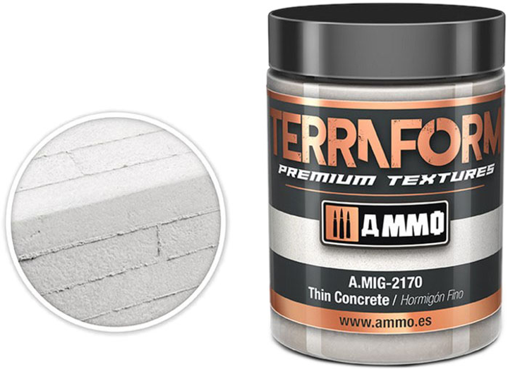 Pasta akrylowa Ammo Terraform Premium Thin Concrete 100 ml (8432074021704) - obraz 1