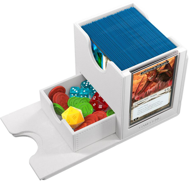 Коробка для карток Gamegenic Premium Box Sidekick PRO XL на 100+ предметів Біла (4251715415900) - зображення 18