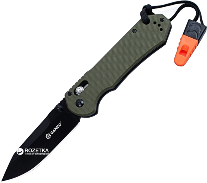 Туристический нож Ganzo G7453-WS Green (G7453-GR-WS) - изображение 1