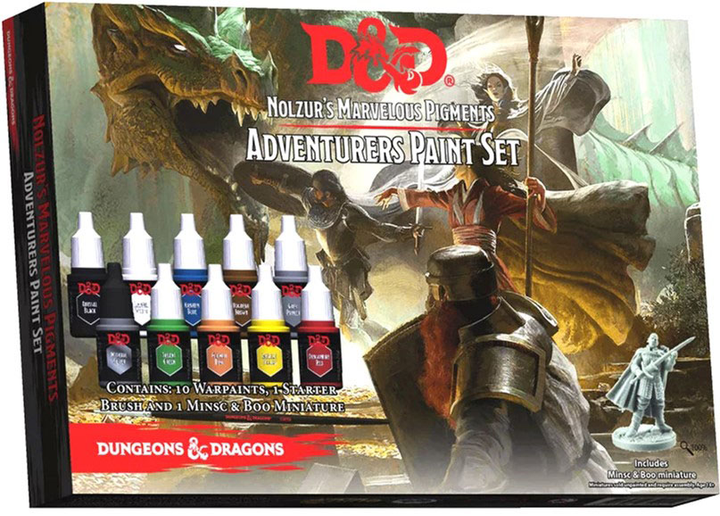 Набір фарб The Army Painter Dungeons & Dragons Nolzur's Marvelous Pigments Adventurers Paint 10 шт (5713799750012) - зображення 1