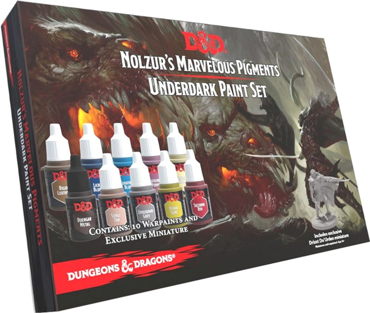 Набір фарб The Army Painter Dungeons & Dragons Nolzur's Marvelous Pigments Underdark Paint 10 шт (5713799750043) - зображення 1