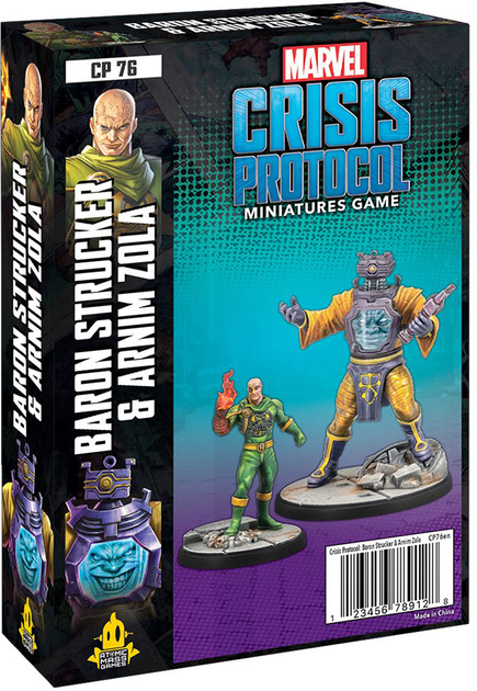 Набір аксесуарів Atomic Mass Games Marvel Crisis Protocol Baron Von Strucker & Arnim Zola (841333112493) - зображення 1