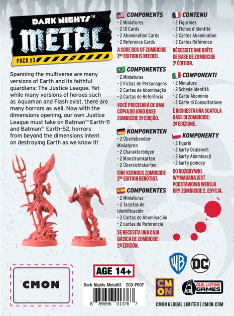 Zestaw figurek do pomalowania Portal Games Zombicide 2nd Edition Dark Nights Metal Pack 3 2 szt (0889696013767) - obraz 3
