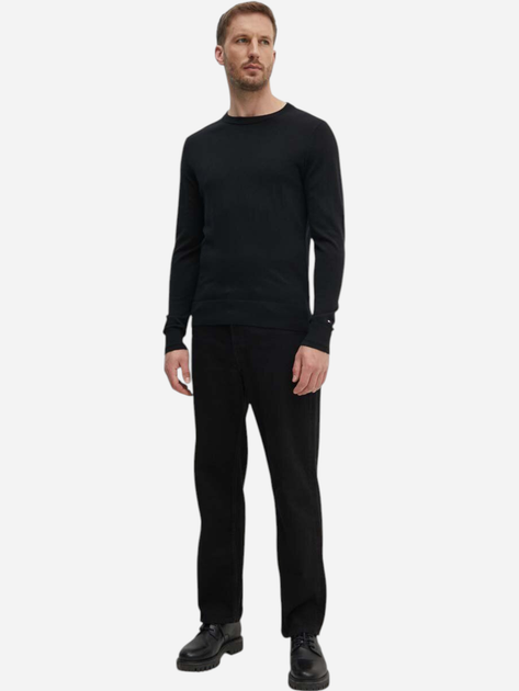 Sweter męski elegancki Tommy Hilfiger MW0MW33128 M Czarny (8720645065142) - obraz 3