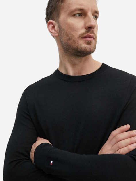 Sweter męski elegancki Tommy Hilfiger MW0MW33128 XL Czarny (8720645065739) - obraz 4