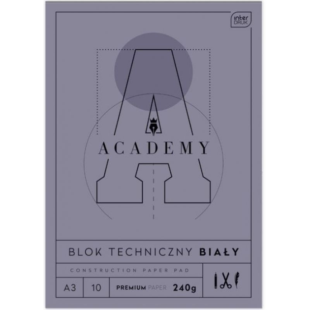 Zestaw bloków technicznych Interdruk Academy A3 10 arkuszy 10 szt (5902277333544) - obraz 1