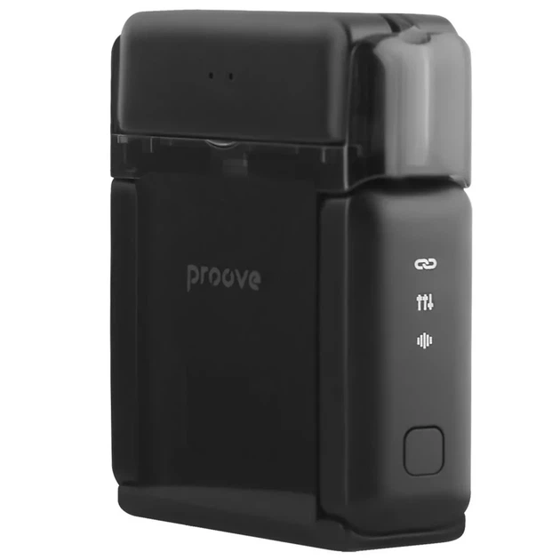 Бездротовий петличний мікрофон Type-C / Lightning Wireless Microphone Proove Live - Чорний - зображення 4