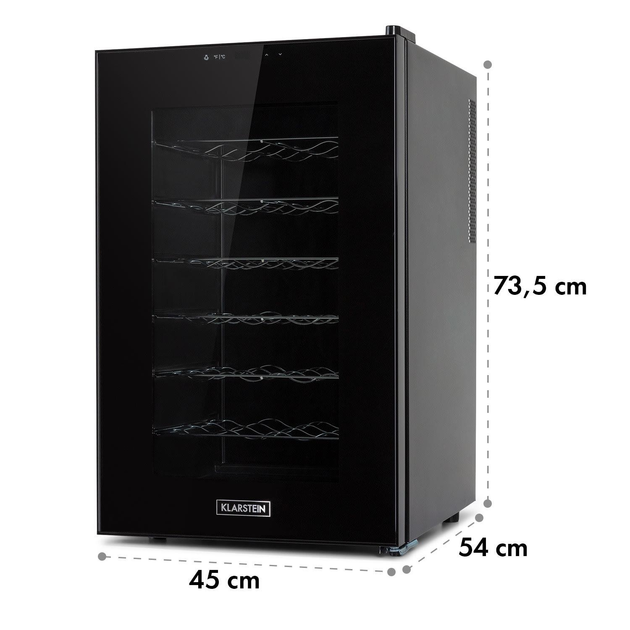 Винный шкаф KLARSTEIN Barolo 28 Uno 28 л Черный 11-18°C SingleZone холодильник для вина - изображение 2