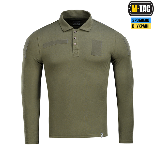 Поло тактичне довгий рукав M-Tac Army Olive (S) 65/35 80021062-S - зображення 2