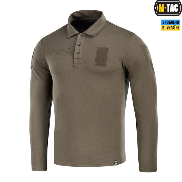 Поло тактичне довгий рукав M-Tac Dark Olive (2XL) 65/35 80021048-2XL - изображение 1