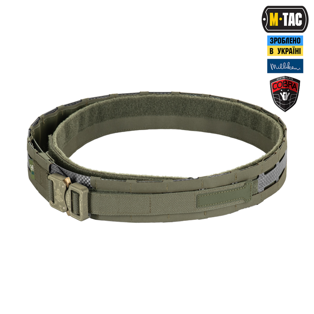 Ремінь M-Tac Tiger Belt Cobra Buckle Ranger Green XS/S 10258023-XS/S - зображення 2